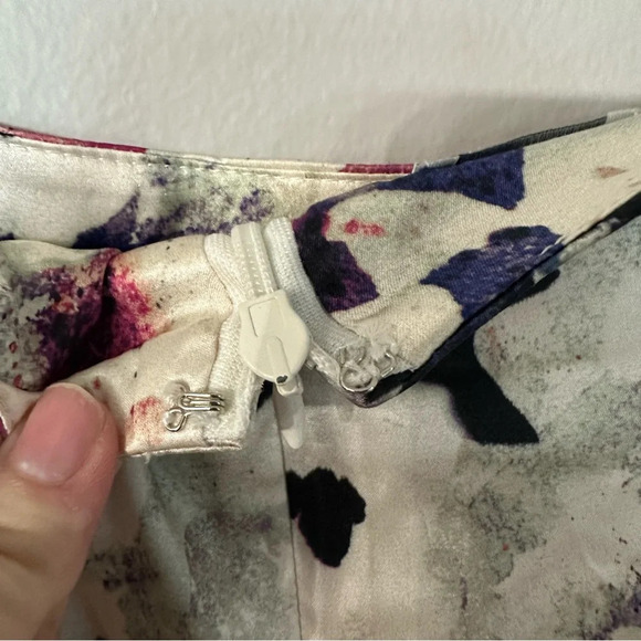 Suzy Chin for Maggy Boutique Women’s Sleeveless Multicolored Silk Dress Sz 4 GUC - Picture 9 of 11